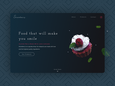 Strawberry - Landing Page branding graphic design ui ux