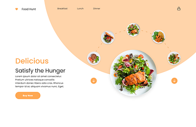 Food Delivery App animation app branding design figma ui ux