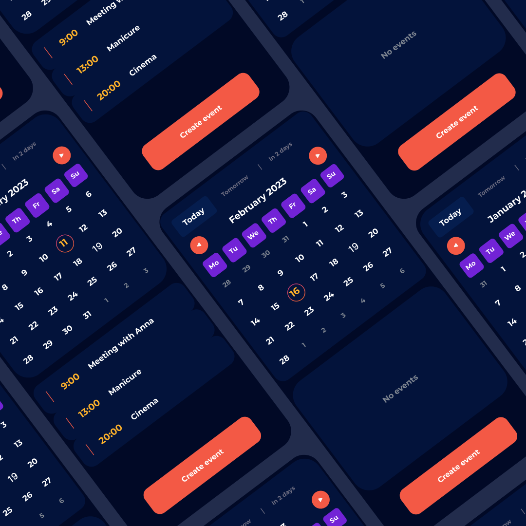 Smart Calendar calendar calendar app mobil app ui web app