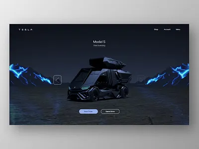 Tesla Van Concept Design 3d after effect animate animation concept design creative design design designer desktop freelancer graphic design motion design motion graphics photoshope redesign tesla ui ux van web