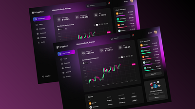 Crypto Currency Dashboard Design casestudy crm crypto crypto wallet dashboard landingpage ui ux website