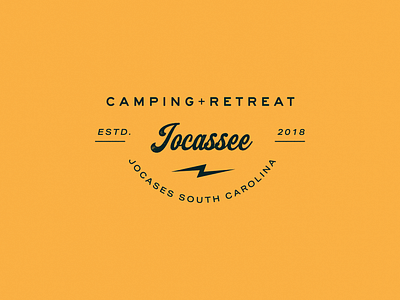 Jocassee Camp & Retreat South Carolina branding camp design graphic design logo logo designer logo mark minimal typography vintage