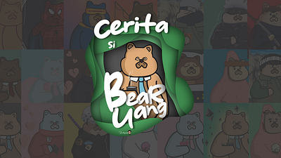 Cerita Si BerUang adobe animation art bear beruang book cover branding design illustration nft vector