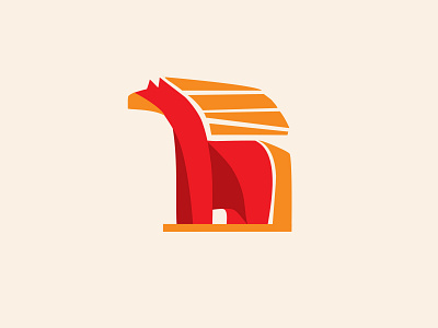 Red Horse Logo art branding concept design graphic design illustration illustrator logo symbol logo ui vector
