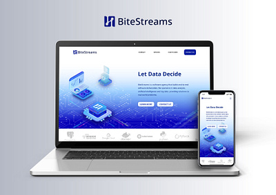 UX/UI Design_Responsive design (BiteStreams) 3d app design graphic design illustration responsive design ui ux web design