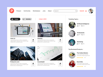 Product Hunt Redesign photos tech