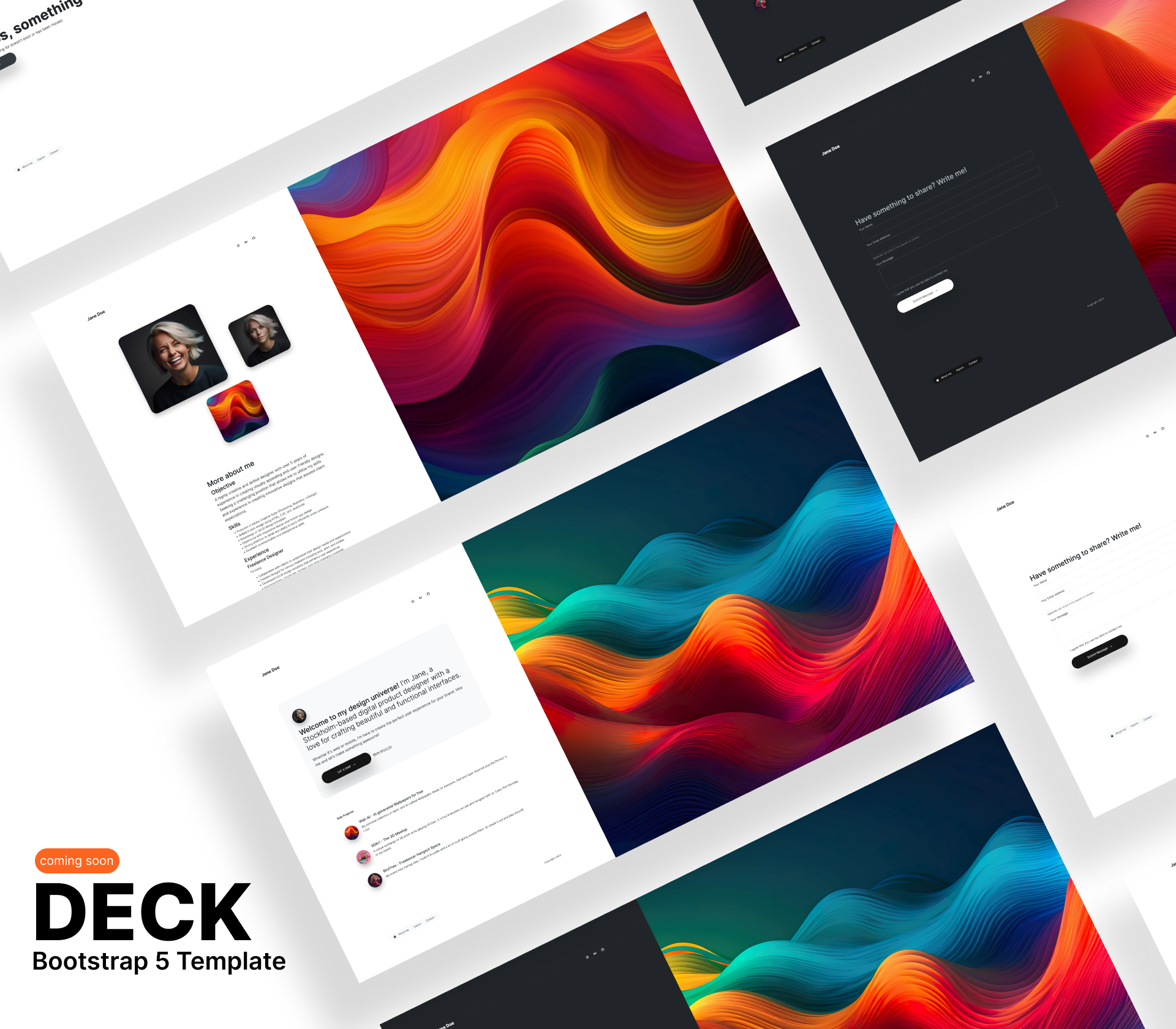 DECK - Bootstrap 5 HTML Template bootstrap html landingpage template