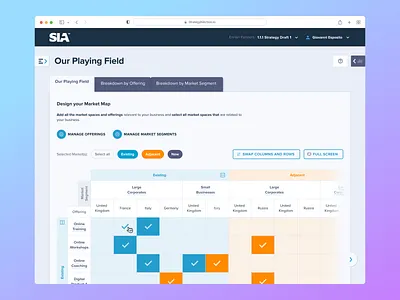 Market Map design design thinking finance fintech illustration strategy ui ux