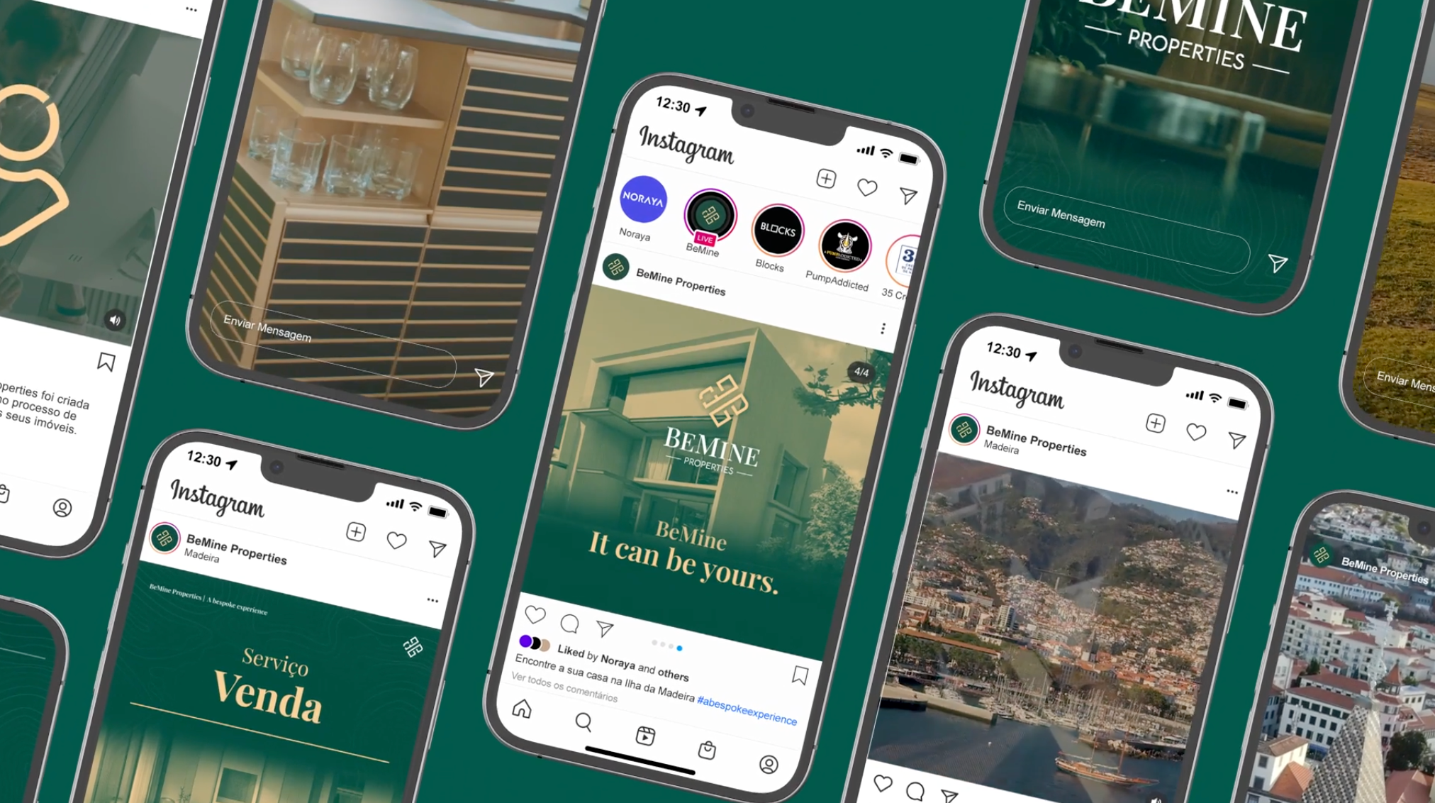 Social Media Launch | BeMine Properties animation branding design graphic design