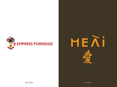 Meai - Chinese Food Restaurant Rebrand asian asian kitchen bowl brand identity branding chinese delivery food food packaging kanji label logodesigner packaging design restaurant symbol