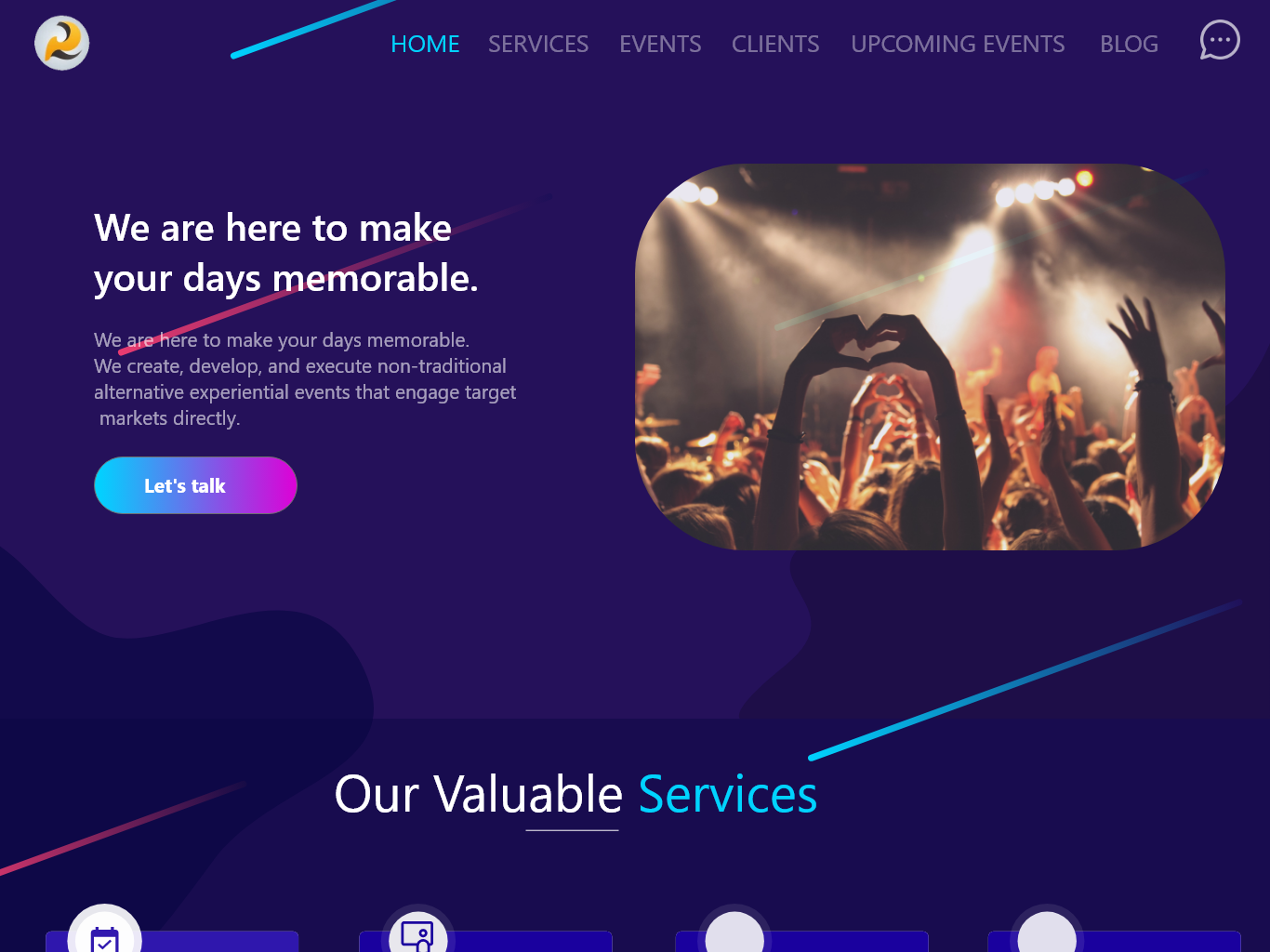 event-organizer-website-by-anirudh-sharma-on-dribbble