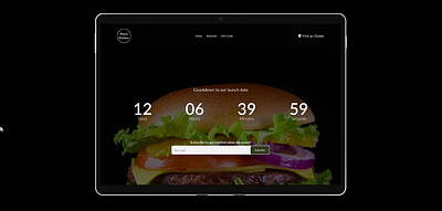 Aiza's kitchen website launch countdown dailyui design figma ui webapp