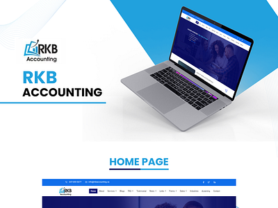 RKB Accounting - Website for Accounting Firm backenddevelopment graphic design uiux web design website development wordpress development