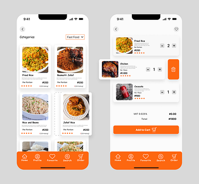 Food Ordering App Cart Page #UiUx #DesignbyHackme #ProductDesign design graphic design ui ux