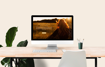Mental Love - Sales Page & Branding branding coaching online programm personal brand personal branding sales page ui webdesign website workbook design