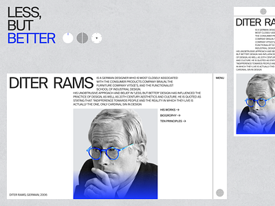 Website Diter Rams Brutalism brutalism color colour text type typography ui web