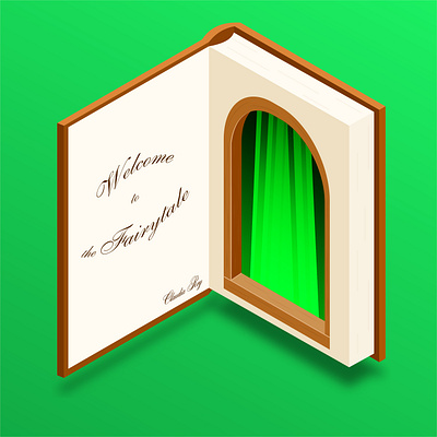 Welcome to the Fairytale arc book design fayrytale graphic design illustration isometric isometry vector