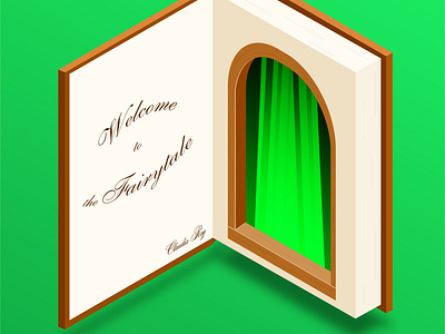 Welcome to the Fairytale arc book design fayrytale graphic design illustration isometric isometry vector