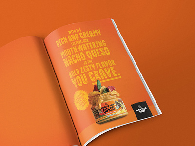 Queso Magazine Ad Design advertising food graphic design print snack