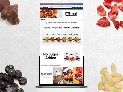 Granola Amazon Storefront Design food graphic design shop snack ui web