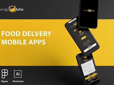 Food Delivery Mobile App (UI) app branding design graphic design illustration typography ui ux