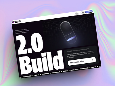BuiLD 2.0 | UI Challenge | Invite animation app build build2.0 daily ui design designdrug illustration invite minimal motion graphics ui ui challenge ux watchmegrow