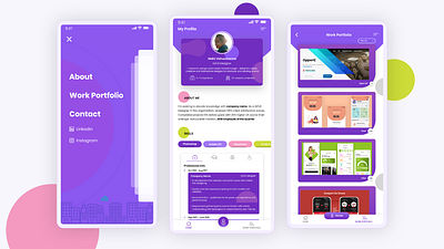 Portfolio App app branding design illustration logo ui ux