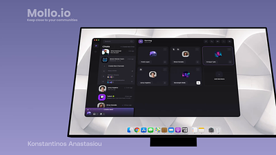 Mollo.io : Design Voice Chat Controls for Social App mollo social app ui uidesign ux uxdesign voicecontrols