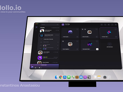 Mollo.io : Design Voice Chat Controls for Social App mollo social app ui uidesign ux uxdesign voicecontrols