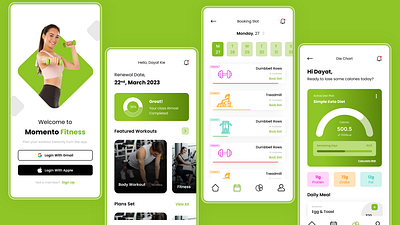 Gym - Fitness Tracking App app branding design graphic design typography ui ux vector