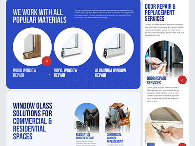 Web Design for Windows and Doors Industry branding design modern simple ui uiux ux webdesign