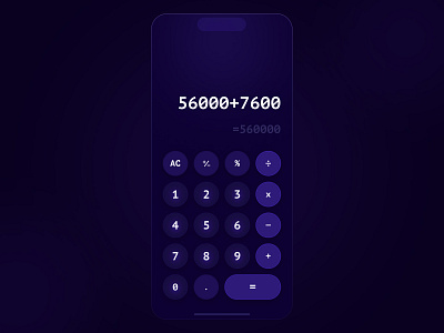 Calculator #4 Design Challenge app cal calculator namber ui ux