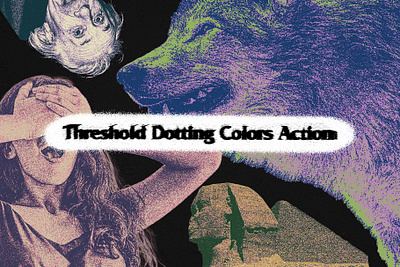 Threshold Dotting Color Actions actions branding design graphic design photoshop actions