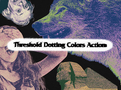 Threshold Dotting Color Actions actions branding design graphic design photoshop actions