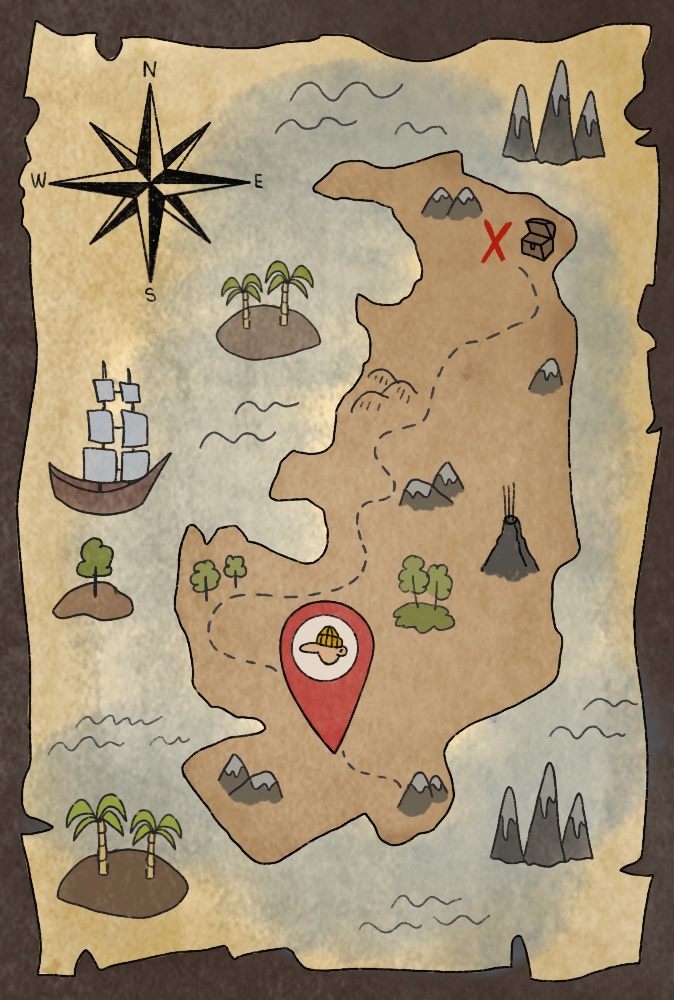 Make a Treasure Map for Play or Decor | Treasure maps for kids, Map crafts,  Maps for kids
