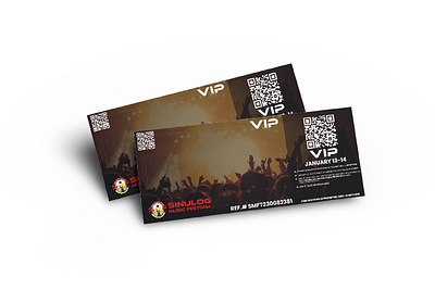 Local Event Sample Physical Ticket 1 branding event graphic design illustration physical ticket