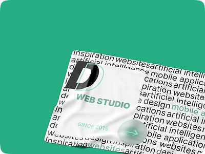 Website concept for a web studio branding design logo ui
