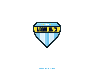 Escudo Magallanes Minimalista brand branding chilefutbol design escudo escudofutbol escudoteam futbol graphic design illustration logo logofolio team vector