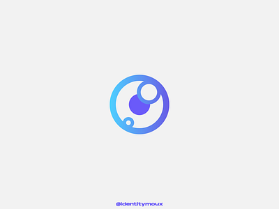 Blue Gradient Eye Logo blue brand branding design eye gradient graphic design illustration logo logofolio vector