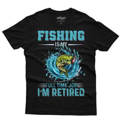 Fishing T-Shirt Design. fish fishing fishing t shirt design t shirt t shirt design t shirt logo vintage fish t shirt design vintage fishing watercolor fish