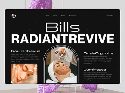 Bills Radiantrevive 3d design illustration landing page minimalist ui visual design wealth4us