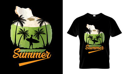 SUMMER T-SHIRT DESIGN creative graphic design summer typography vector