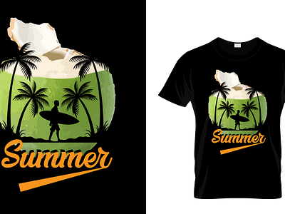 SUMMER T-SHIRT DESIGN creative graphic design summer typography vector
