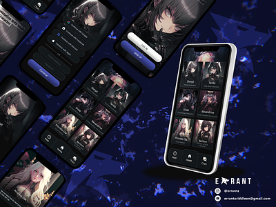 Sekai Hime Chat AI - UI App Design app appdesign character ai chat ai graphiceffect ui uidesign ux uxdesign