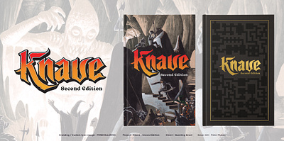 Knave : Second Edition branding design knave knave second edition lettering logo mindkillerink mki questing beast tabletop ttrpg