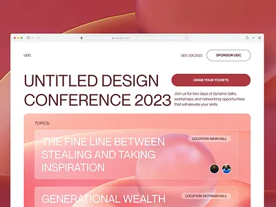 Untitld Desgn landing page concept design landing page pink ui ui design uidesign uiux ux webdesign website