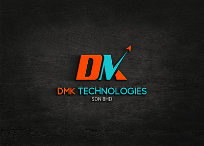 DMK Technology Logo Design branding business logo design flat graphic design illustration illustrator logo ui vector