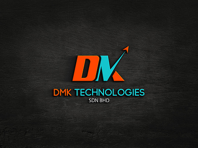 DMK Technology Logo Design branding business logo design flat graphic design illustration illustrator logo ui vector