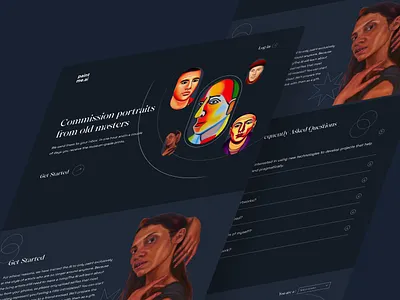 Paint Me.Ai Web UI/UX Design ai ai ui ai ux ai web ai web ui ai website art ui art web design figma gausul haque nasif modern modern ui paint web ui ui design ui designer uiux web design web ui
