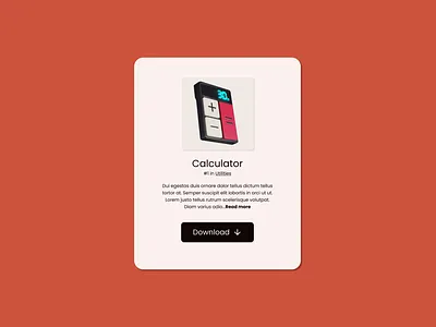 Download App 074 app calculator dailyui download ui uidesign